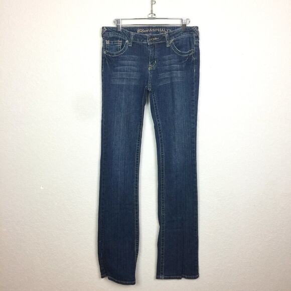 BLUE ASPHALT Slim Bootcut Medium Wash Denim Size 7 - Picture 1 of 7